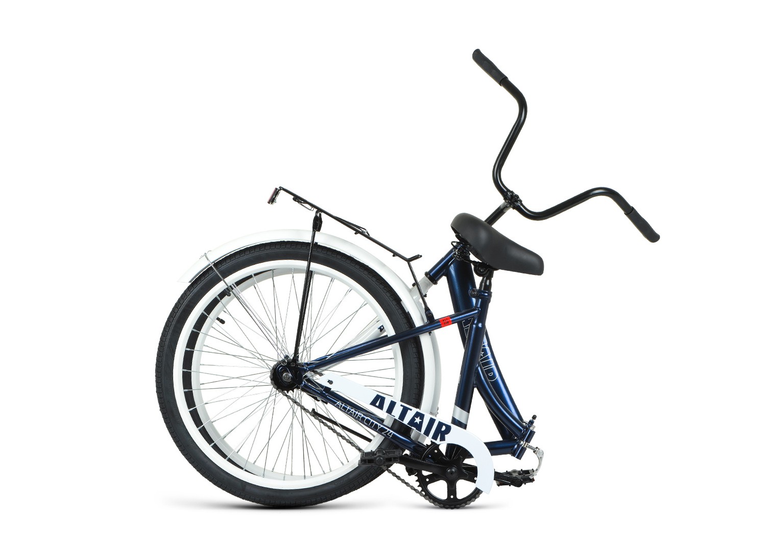 Складной велосипед Altair City 24, год 2022, цвет Голубой-Белый, ростовка 16