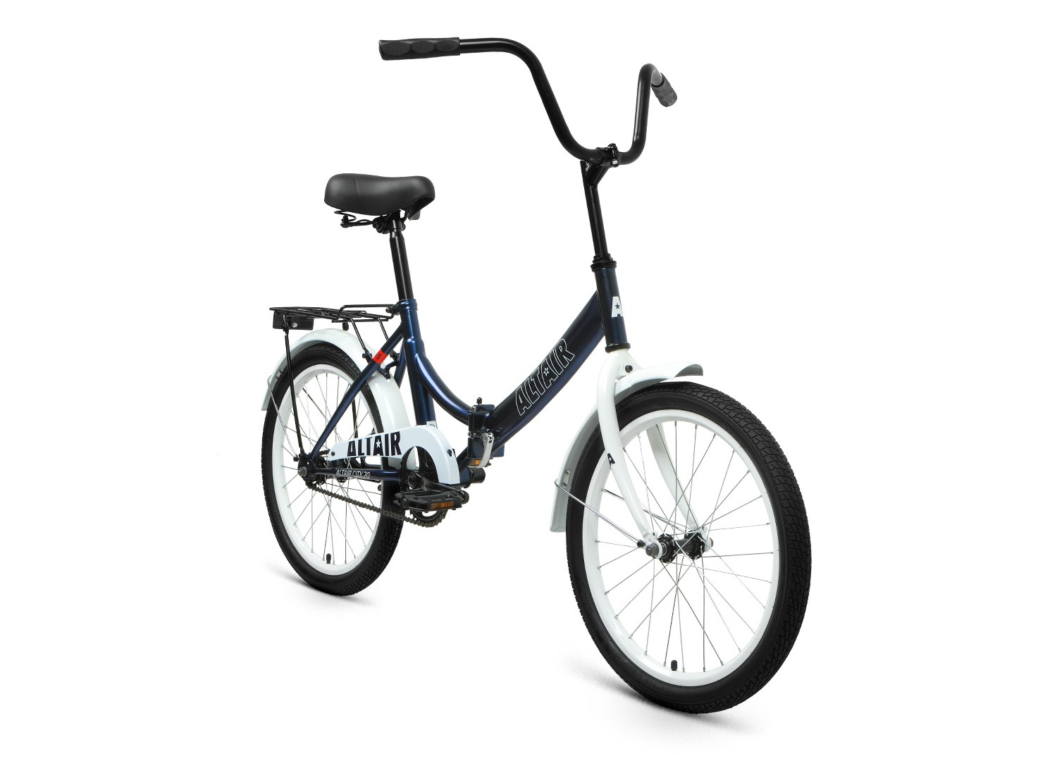 Складной велосипед Altair City 20, год 2022, цвет Синий-Белый, ростовка 14