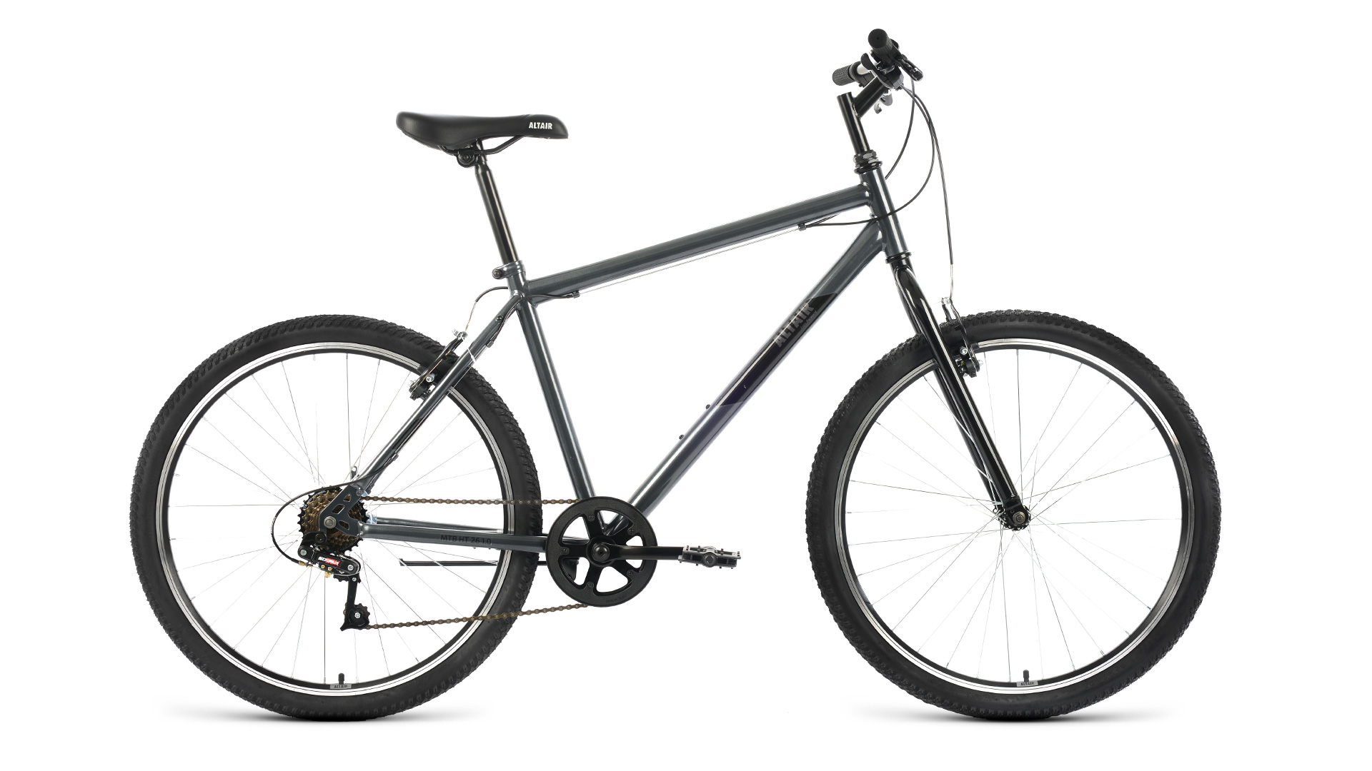 Горный велосипед Altair MTB HT 26 1.0, год 2022, цвет Серебристый-Черный, ростовка 19