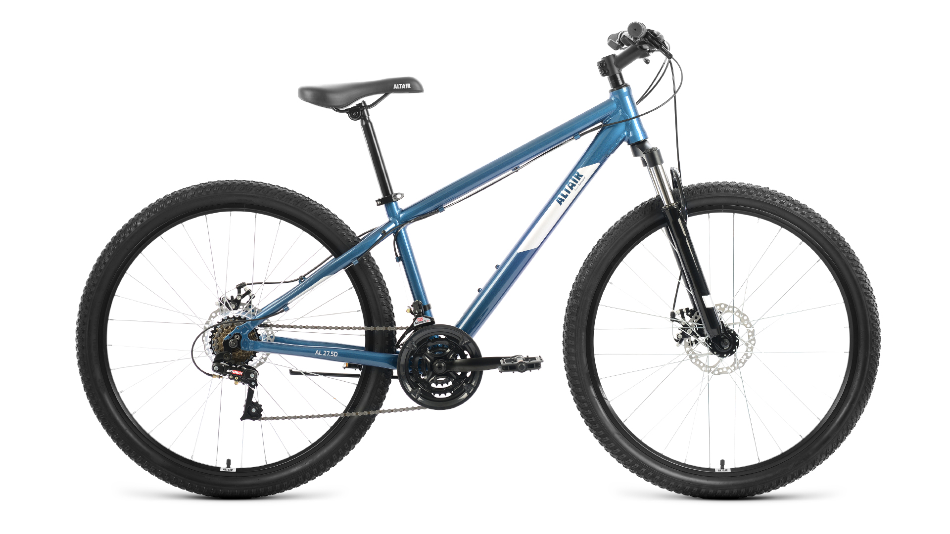Горный велосипед Altair AL 27.5 D, год 2022, цвет Синий-Серебристый, ростовка 15