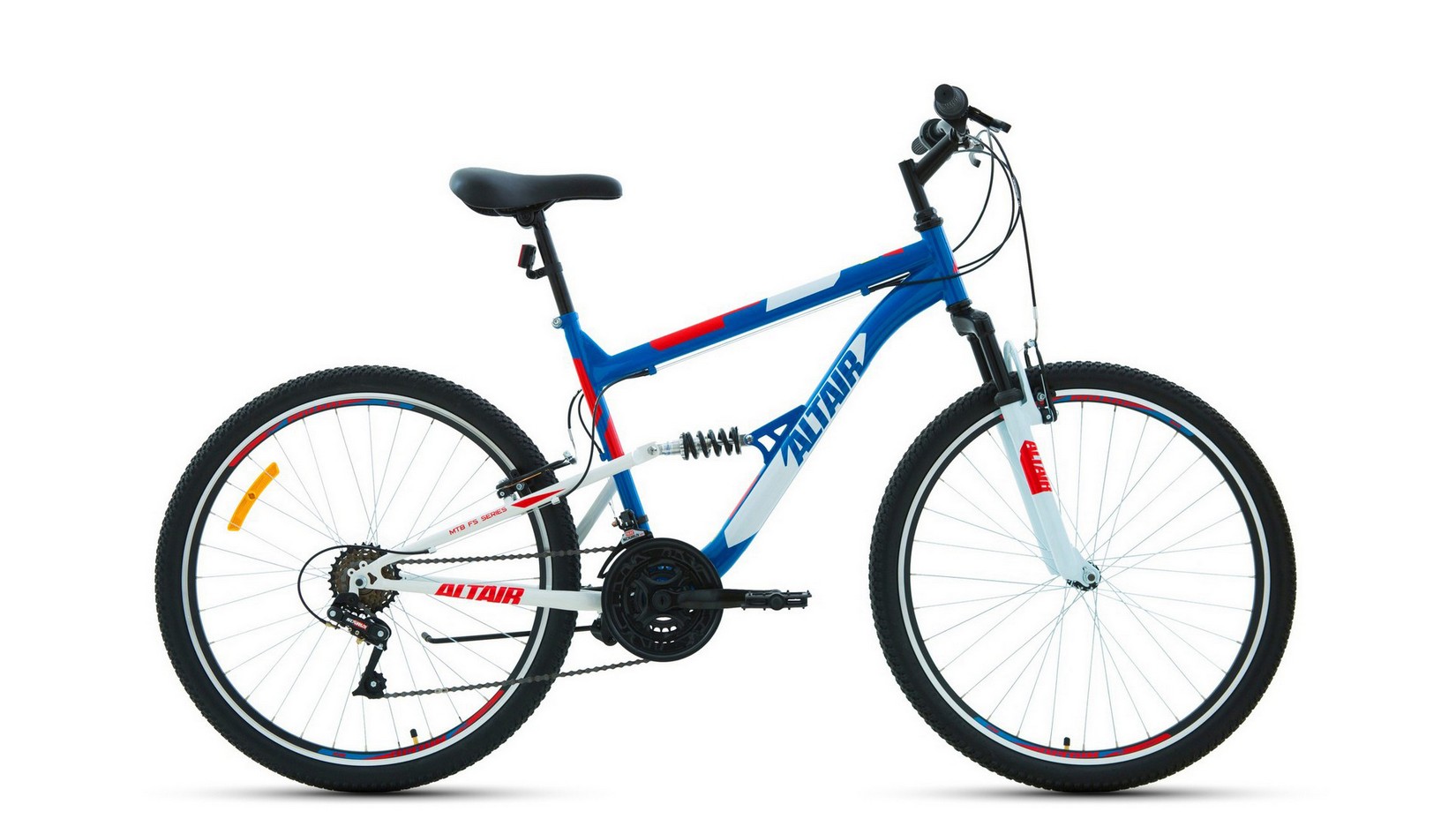 Велосипеды Двухподвесы Altair MTB FS 26 1.0, год 2022, цвет Черный-Красный, ростовка 16