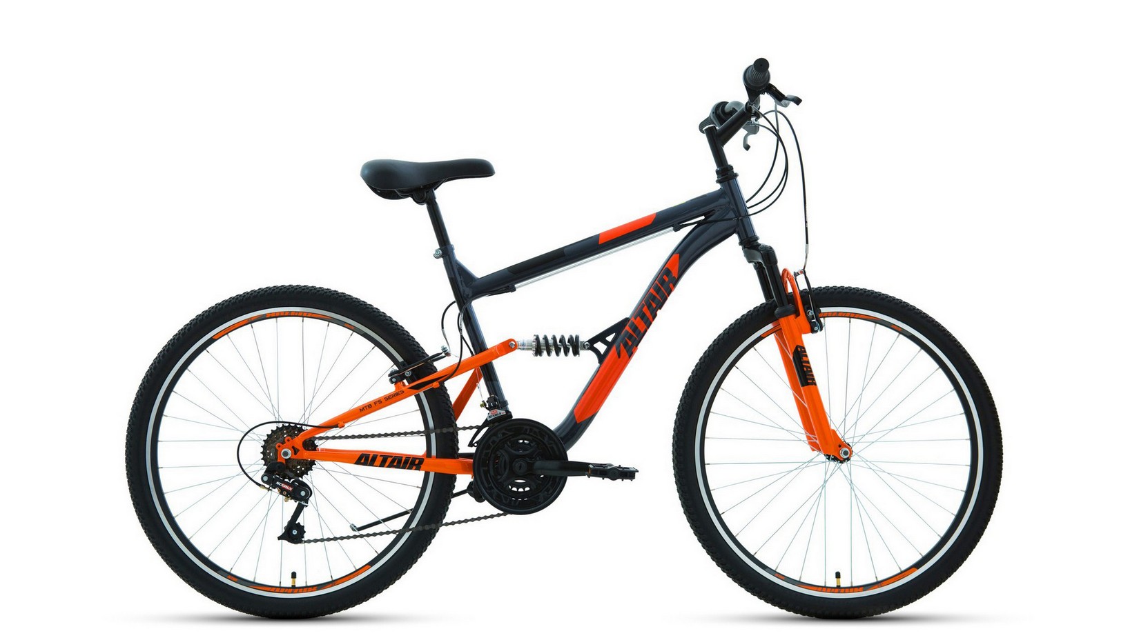 Велосипеды Двухподвесы Altair MTB FS 26 1.0, год 2022, цвет Черный-Красный, ростовка 16