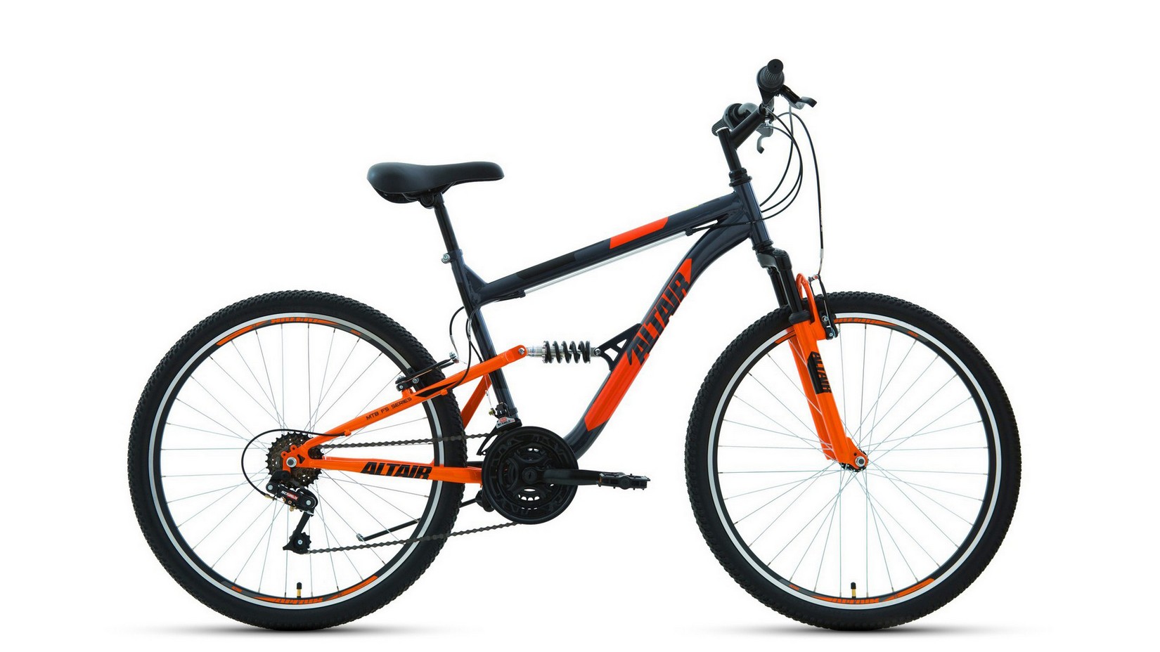 Велосипеды Двухподвесы Altair MTB FS 26 1.0, год 2022, цвет Серебристый-Черный, ростовка 18