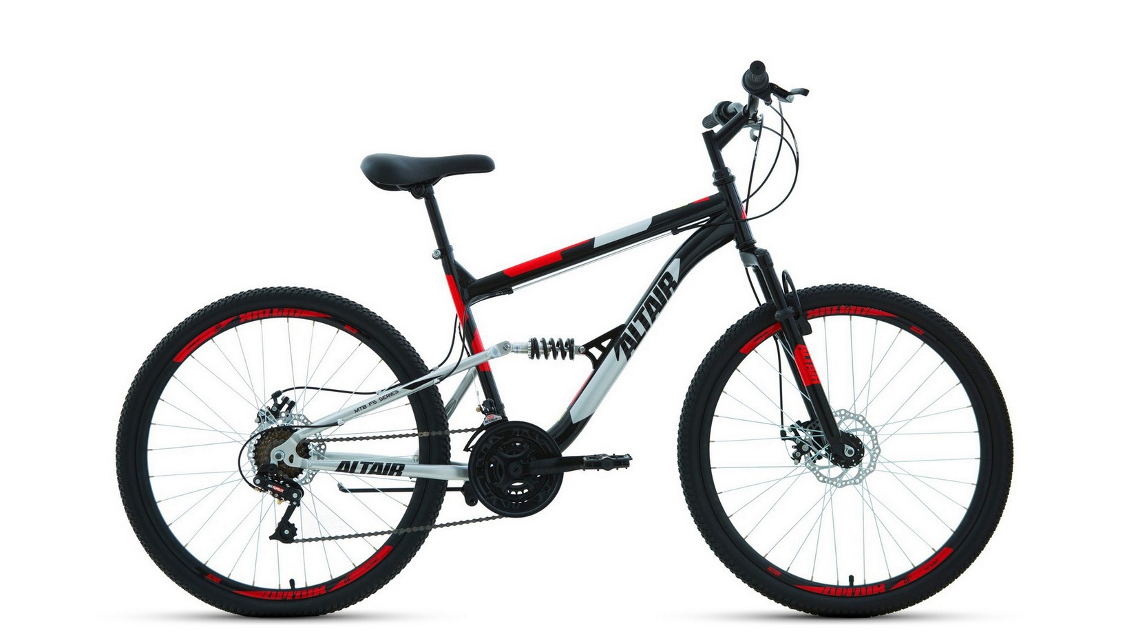 Велосипеды Двухподвесы Altair MTB FS 26 2.0 D, год 2022, цвет Синий-Красный, ростовка 16