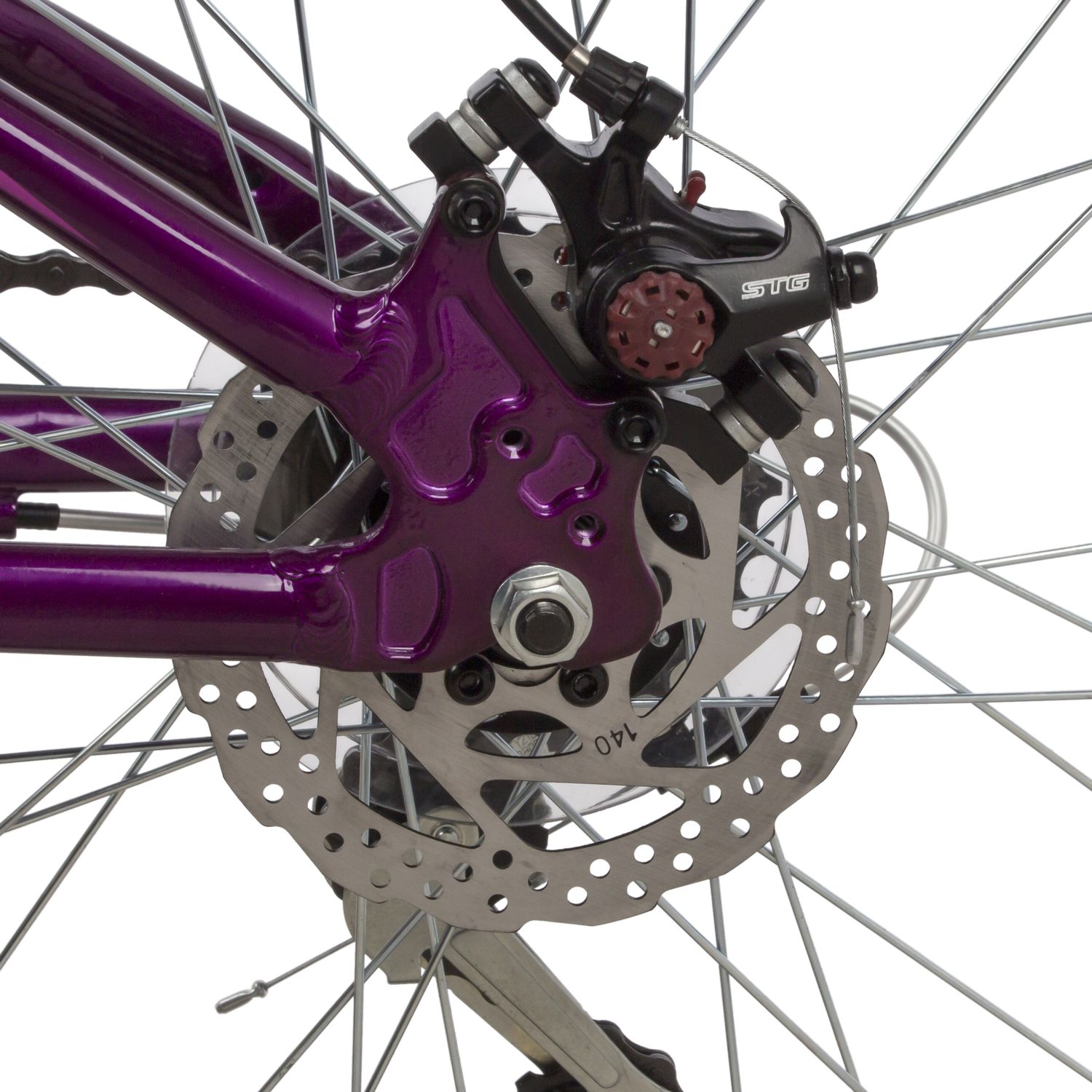 Подростковый велосипед Novatrack Novara 24 Disc, год 2022, цвет Фиолетовый, ростовка 13