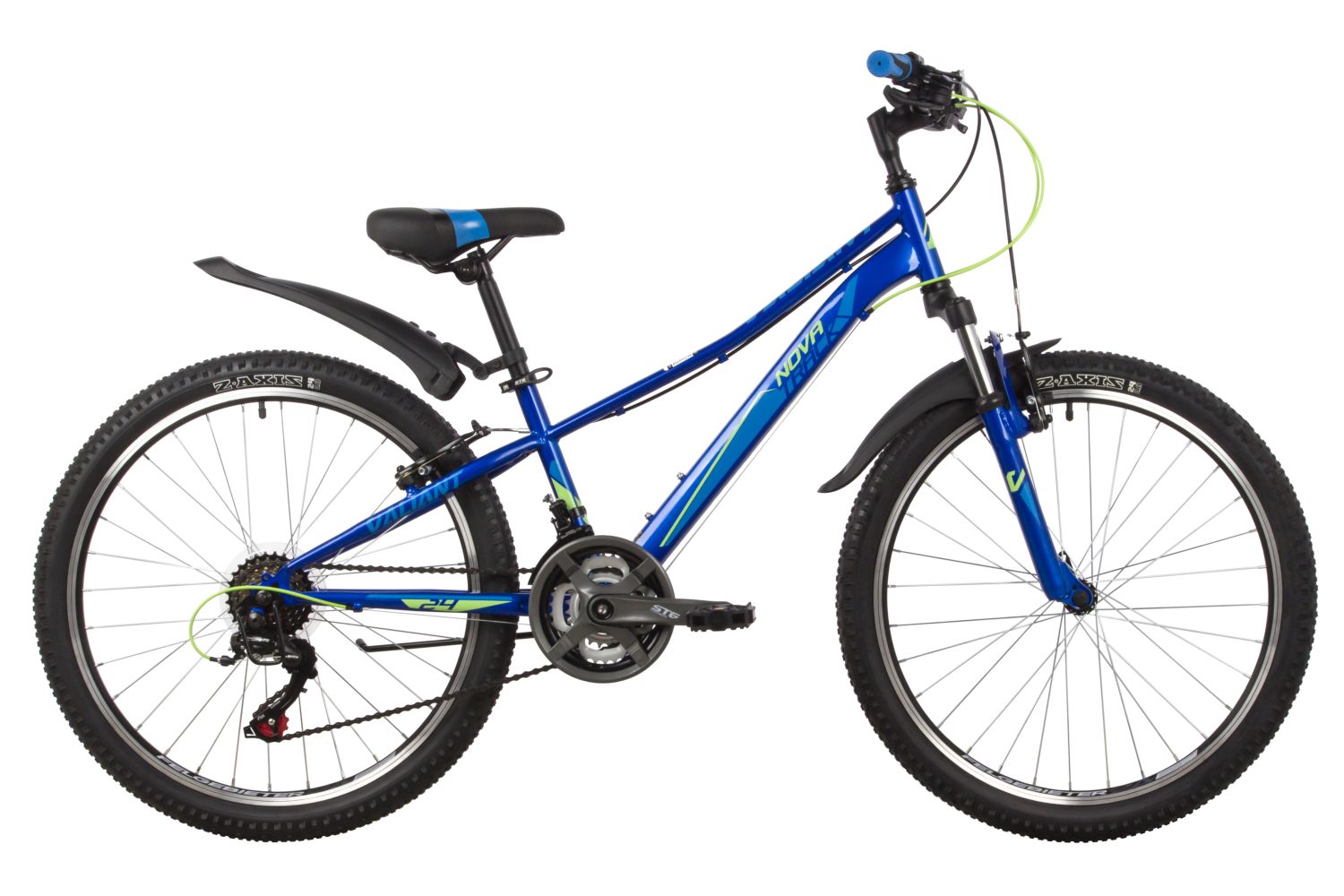 Подростковый велосипед Novatrack Valiant 24, год 2022, цвет Синий, ростовка 10