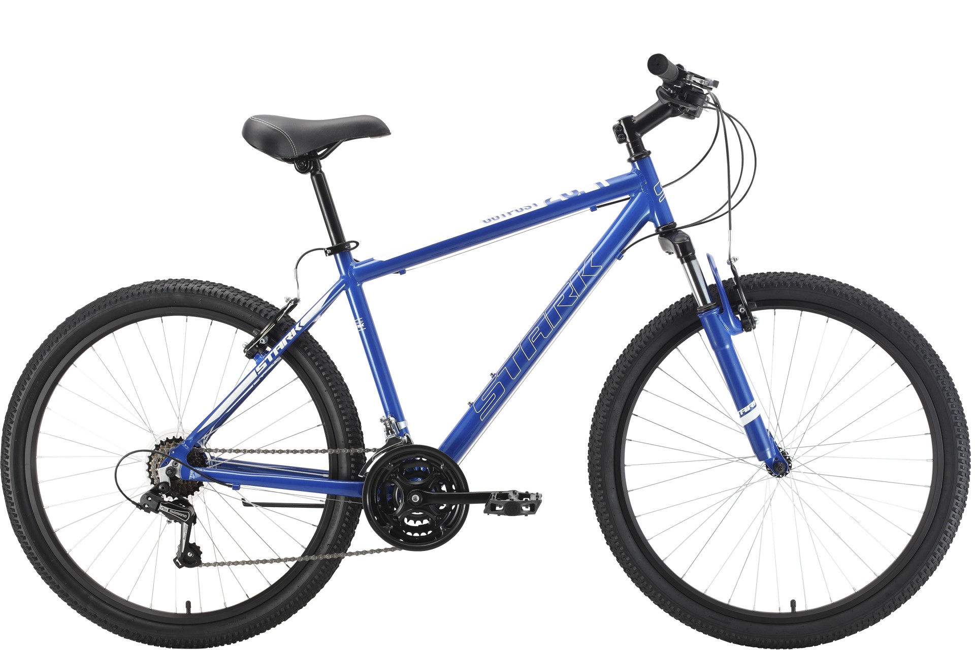 Горный велосипед Stark Outpost 26.1 V, год 2022, цвет Синий-Белый, ростовка 18