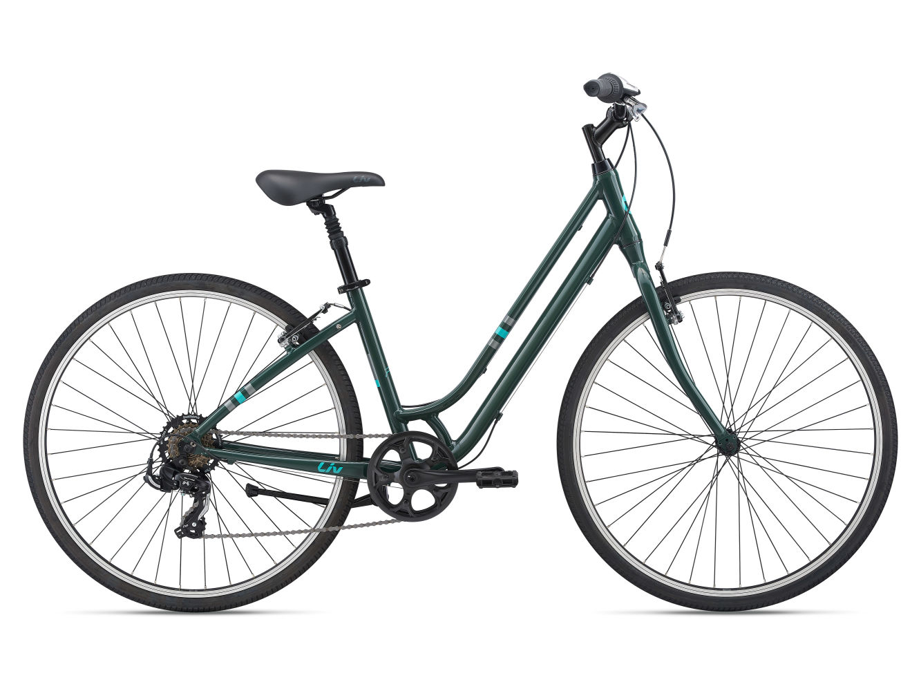 Женский велосипед Giant Flourish 4, год 2022, цвет Зеленый, ростовка 18