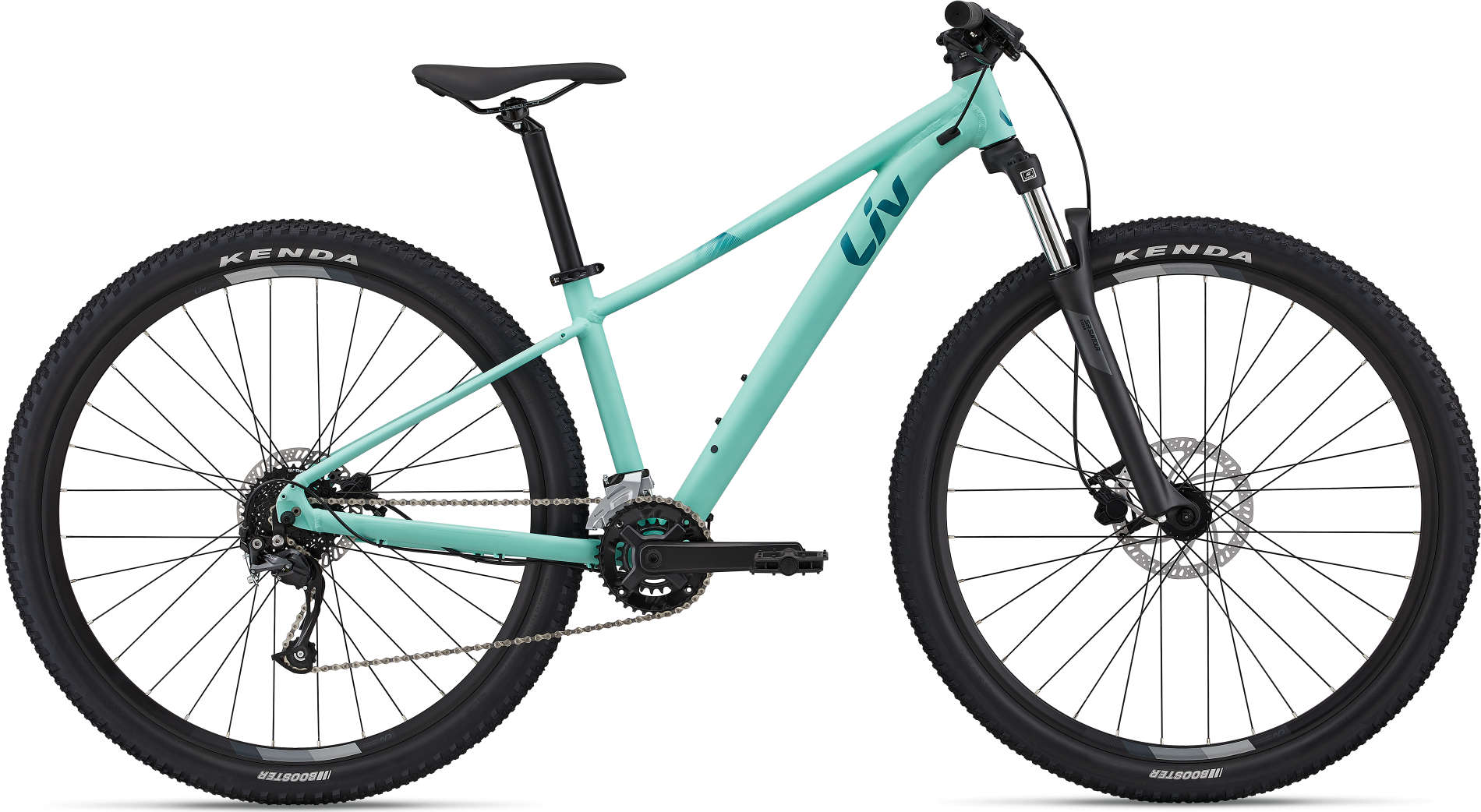 Женский велосипед Giant Tempt 2 29, год 2022, цвет Зеленый-Голубой, ростовка 20