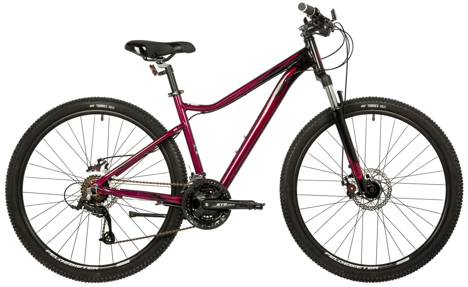 Женский велосипед Stinger Laguna Evo SE 27.5, год 2022, цвет Красный, ростовка 19