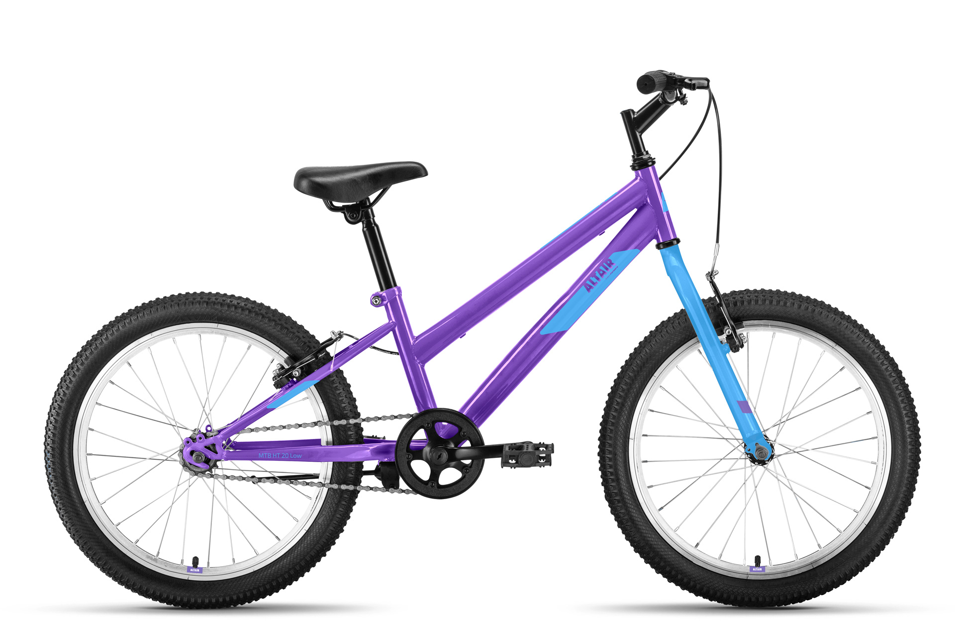 Детский велосипед Altair MTB HT 20 Low, год 2022, цвет Фиолетовый-Голубой