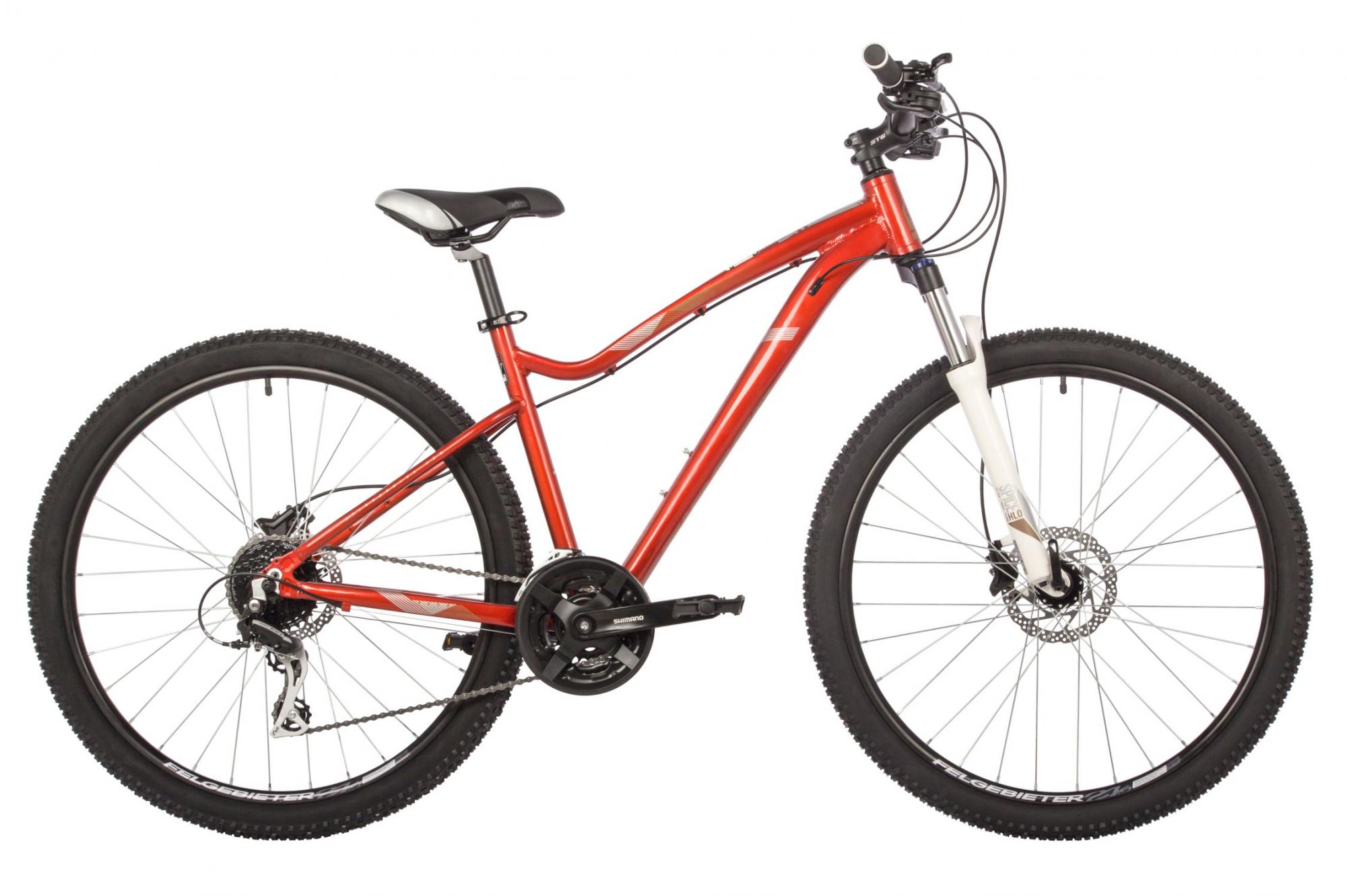 Женский велосипед Stinger Vega Evo 27.5, год 2021, цвет Оранжевый, ростовка 17