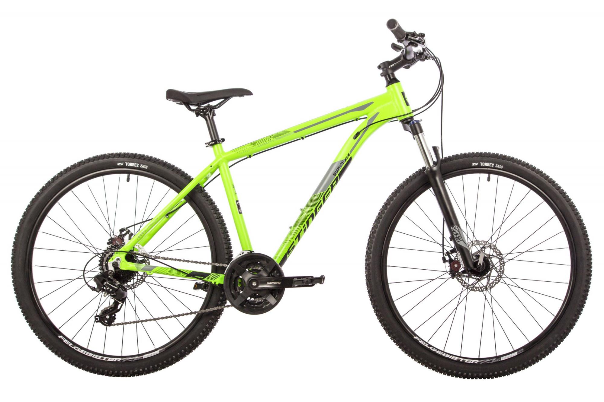фото Горный велосипед stinger graphite std 27.5, год 2022, цвет зеленый, ростовка 18