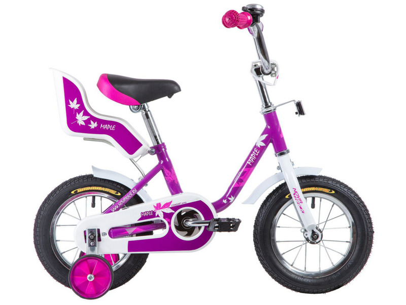 Фото Велосипед детский для девочек до 3 лет Novatrack Maple 12 2019