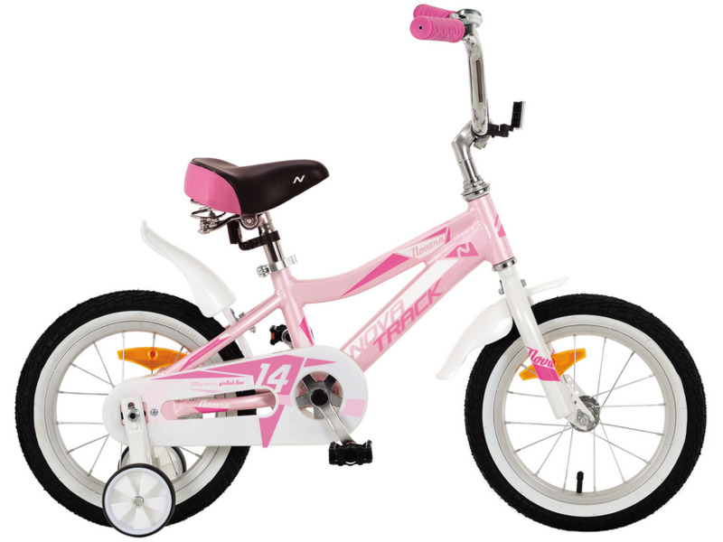 Фото Велосипед детский для девочек от 3 до 5 лет Novatrack Novara 14 2019