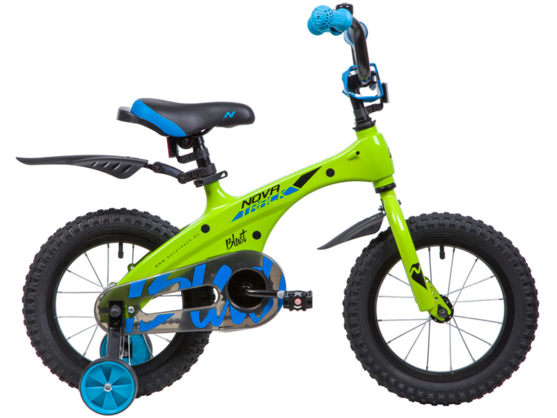 Фото Велосипед детский для мальчиков и девочек от 3 до 5 лет Novatrack Blast 14 2019