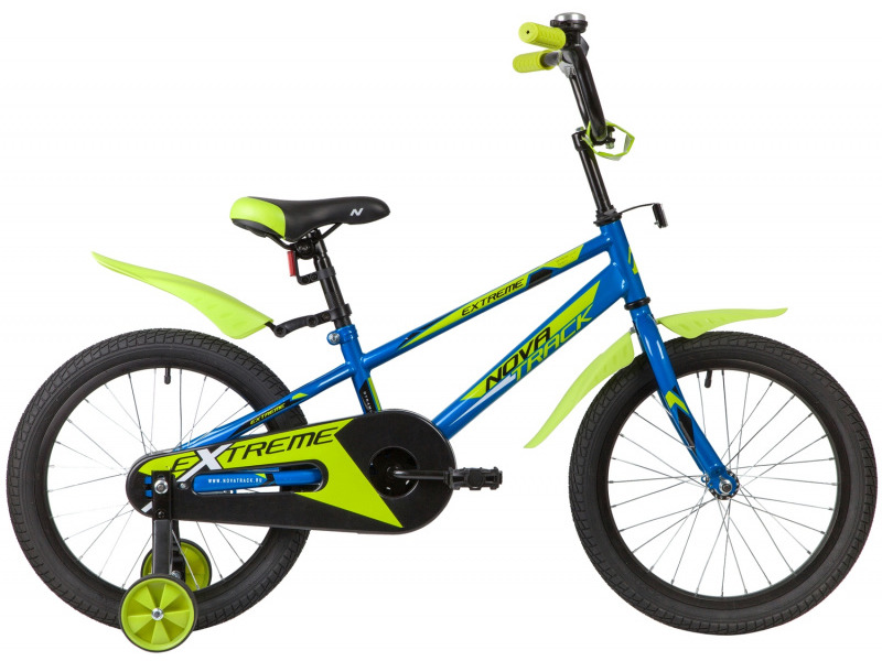 Фото Велосипед детский для мальчиков и девочек от 5 до 9 лет Novatrack Extreme 18 2019