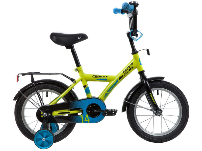 Фото Велосипед детский для мальчиков и девочек от 3 до 5 лет Novatrack Forest 14 2020