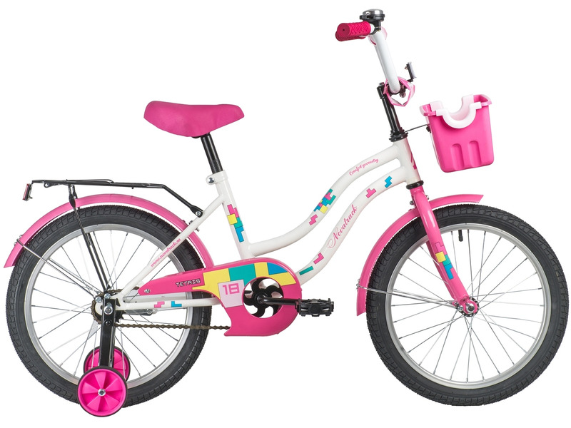Фото Велосипед детский для мальчиков и девочек от 5 до 9 лет Novatrack Tetris 18 2020