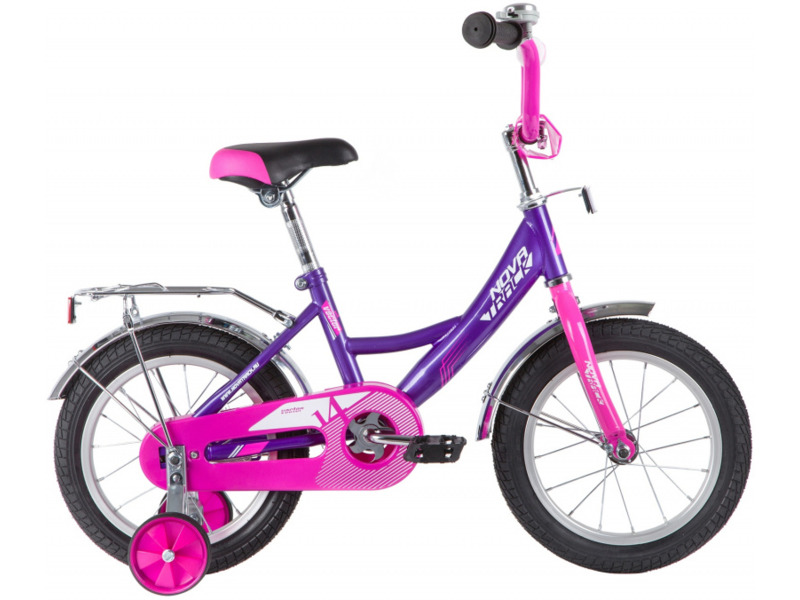 Фото Велосипед детский для мальчиков и девочек от 3 до 5 лет Novatrack Vector 14 2020