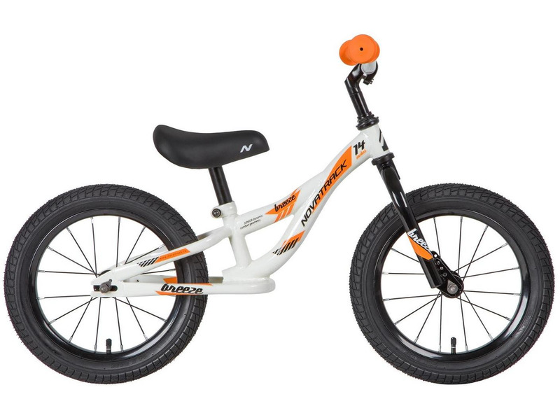 Фото Велосипед детский для мальчиков и девочек до 3 лет Novatrack Breeze 14 2020