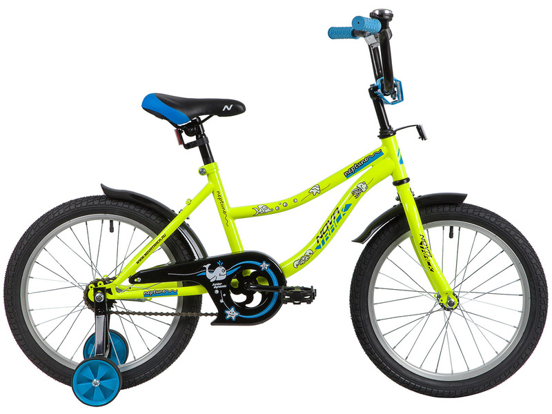 Фото Велосипед детский для мальчиков и девочек от 5 до 9 лет Novatrack Neptune 18 2020