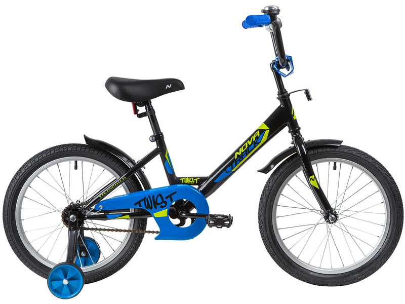 Фото Велосипед детский для мальчиков и девочек от 5 до 9 лет Novatrack Twist 18 2020