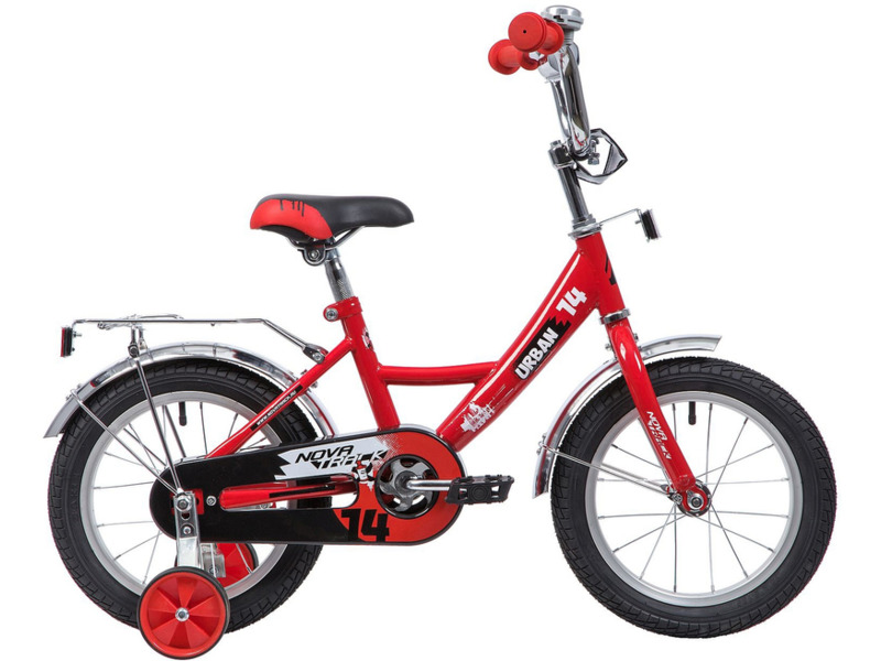 Фото Велосипед детский для мальчиков и девочек от 3 до 5 лет Novatrack Urban 14 2019