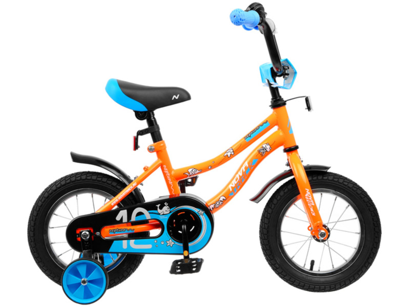 Фото Велосипед детский для мальчиков и девочек до 3 лет Novatrack Neptune 12 2020