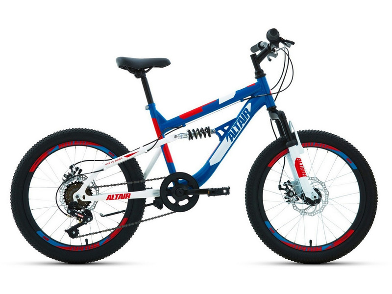 Фото Велосипед детский для мальчиков от 5 до 9 лет Altair MTB FS 20 Disc 2021