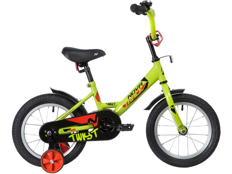 Фото Велосипед детский для мальчиков и девочек от 3 до 5 лет Novatrack Twist 14 2020