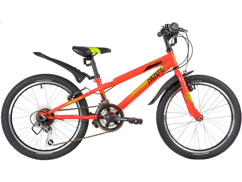 Фото Велосипед детский для мальчиков и девочек от 5 до 9 лет Novatrack Racer 20 12sp 2020