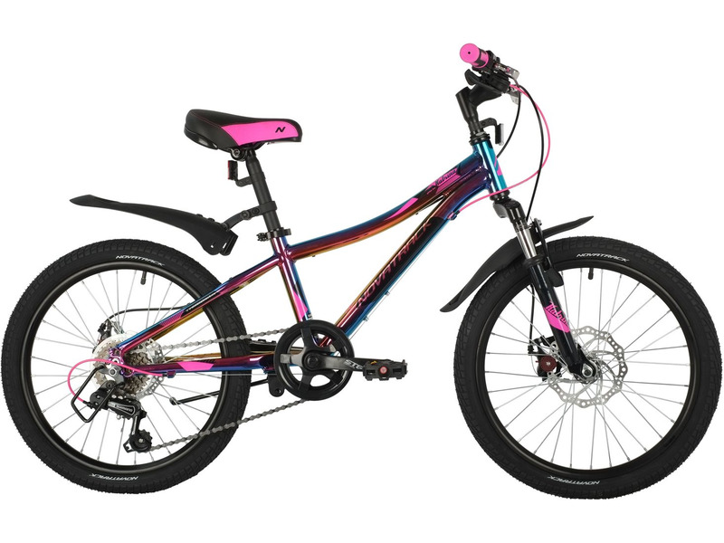 Фото Велосипед детский для девочек от 5 до 9 лет Novatrack Katrina Disc 20 2021