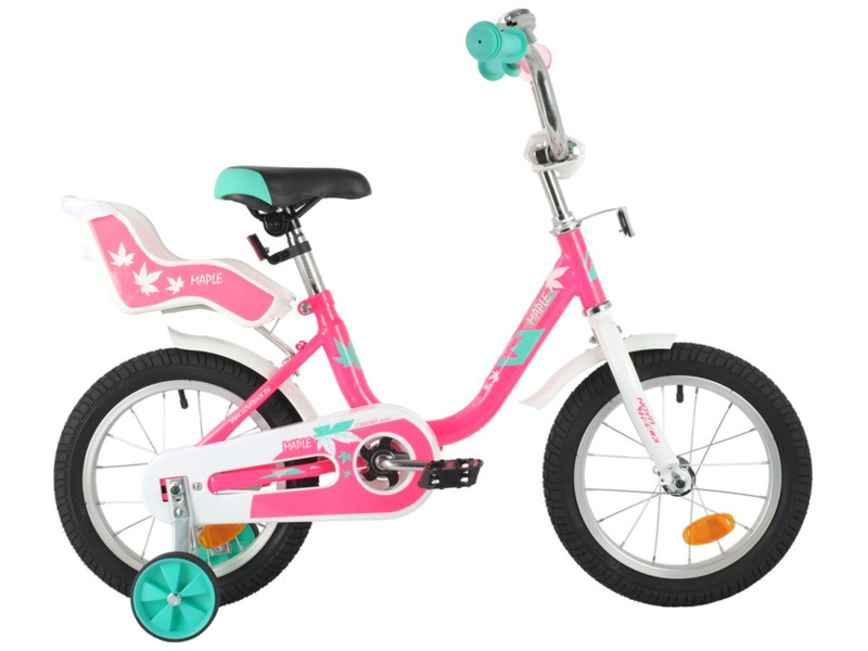 Фото Велосипед детский для девочек от 3 до 5 лет Novatrack Maple 14 2021