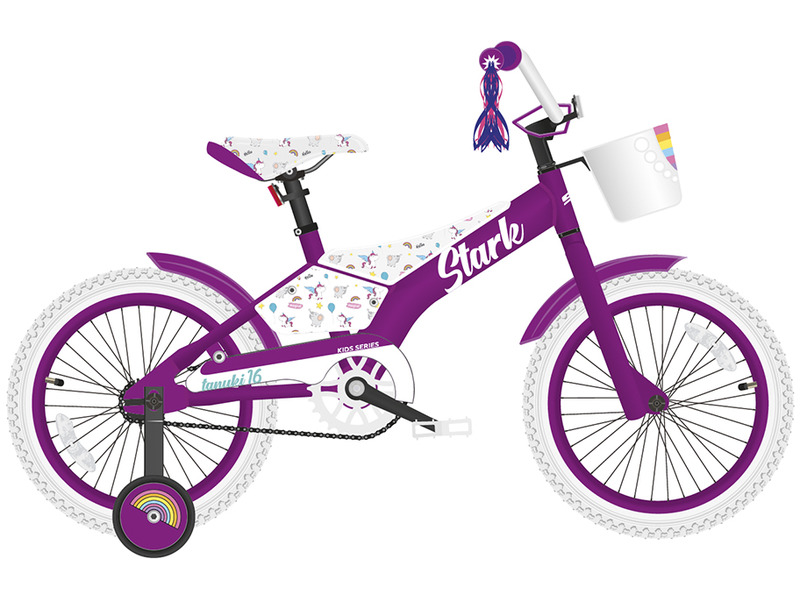 Фото Велосипед детский для девочек от 5 до 9 лет Stark Tanuki 16 Girl 2022