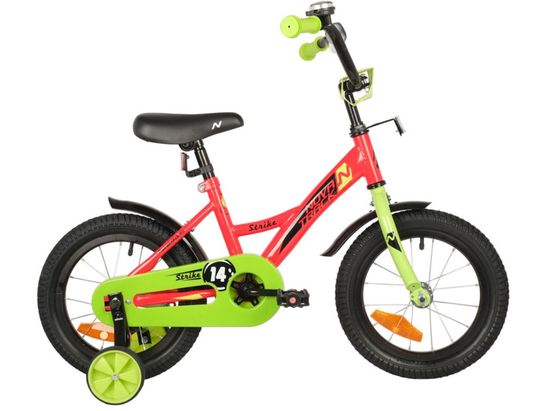 Фото Велосипед детский для мальчиков и девочек от 3 до 5 лет Novatrack Strike 14 2022