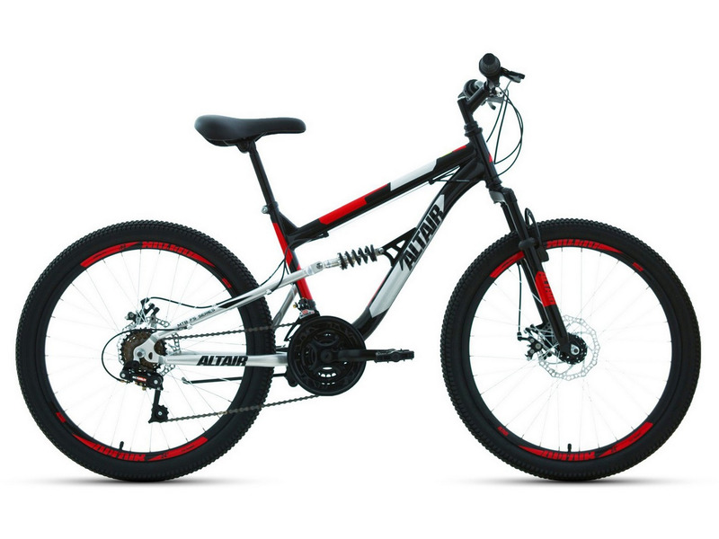 Фото Велосипед подростковый для мальчиков от 9 до 13 лет Altair MTB FS 24 D 2022