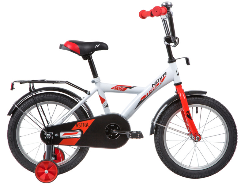 Фото Велосипед детский для мальчиков и девочек от 3 до 5 лет Novatrack Astra 16 2020