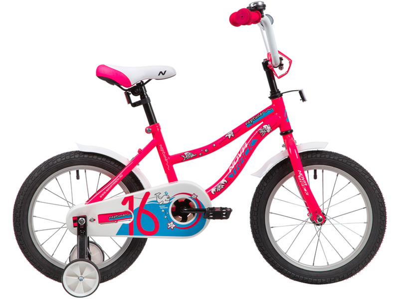 Фото Велосипед детский для мальчиков и девочек от 3 до 5 лет Novatrack Neptune 16 2020