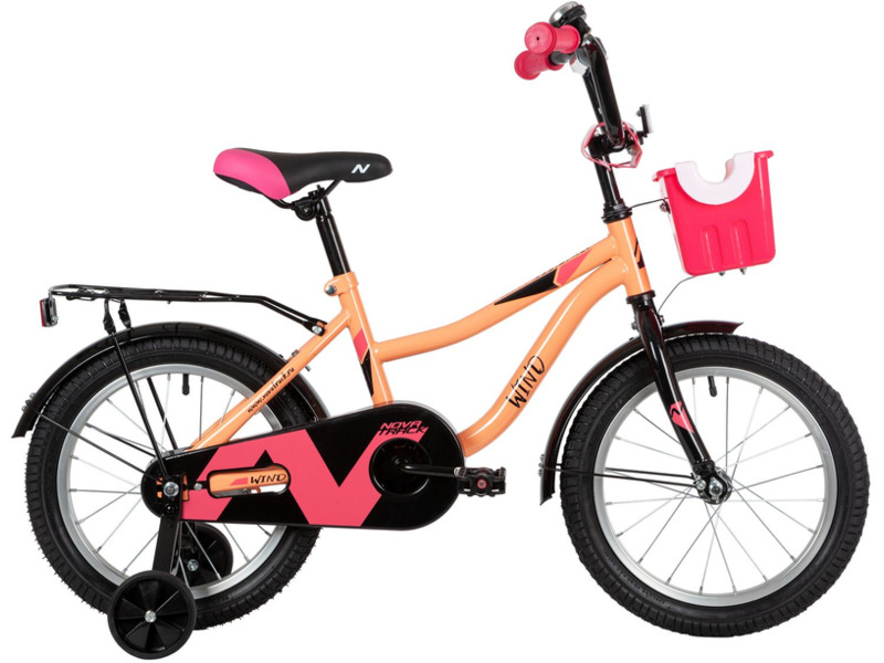 Фото Велосипед детский для мальчиков и девочек от 3 до 5 лет Novatrack Wind 16 2022