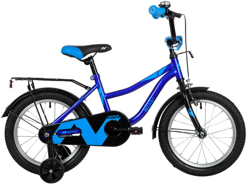 Фото Велосипед детский для мальчиков и девочек от 3 до 5 лет Novatrack Wind 16 V-brake 2022