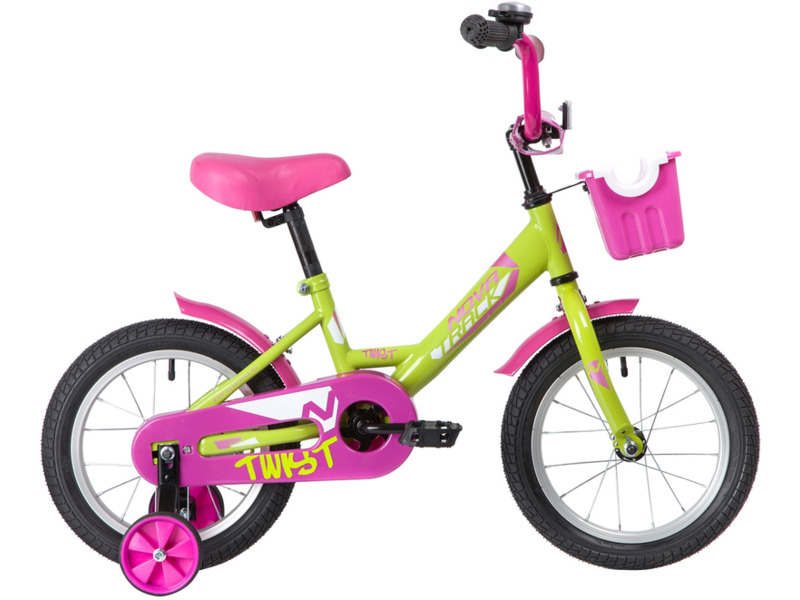 Фото Велосипед детский для девочек от 3 до 5 лет Novatrack Twist 14 girl 2022
