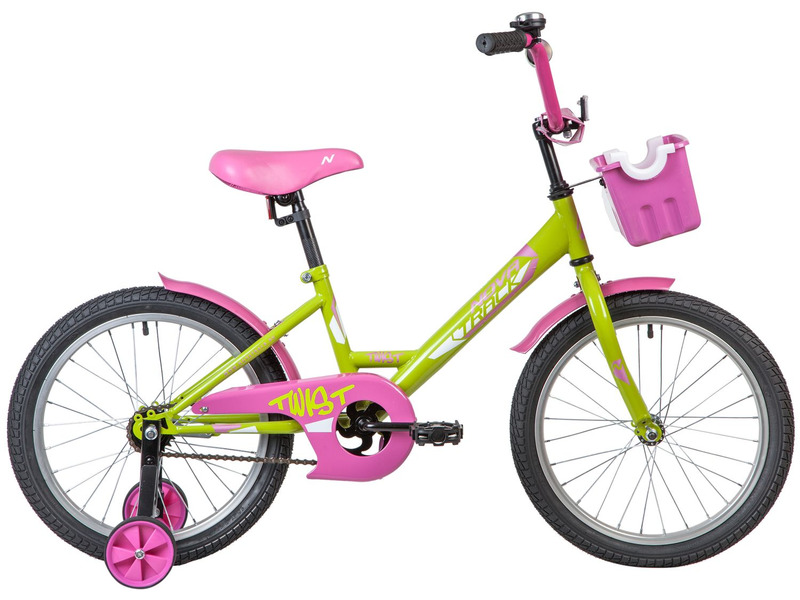 Фото Велосипед детский для девочек от 5 до 9 лет Novatrack Twist 18 girl 2022