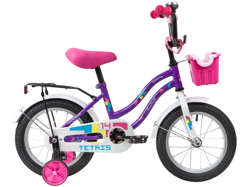 Фото Велосипед детский для девочек от 3 до 5 лет Novatrack Tetris 14 2022