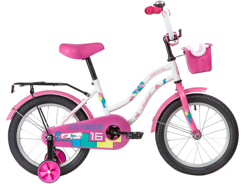 Фото Велосипед детский для девочек от 3 до 5 лет Novatrack Tetris 16 2022