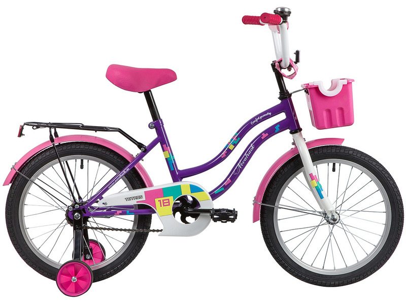 Фото Велосипед детский для девочек от 5 до 9 лет Novatrack Tetris 18 2022