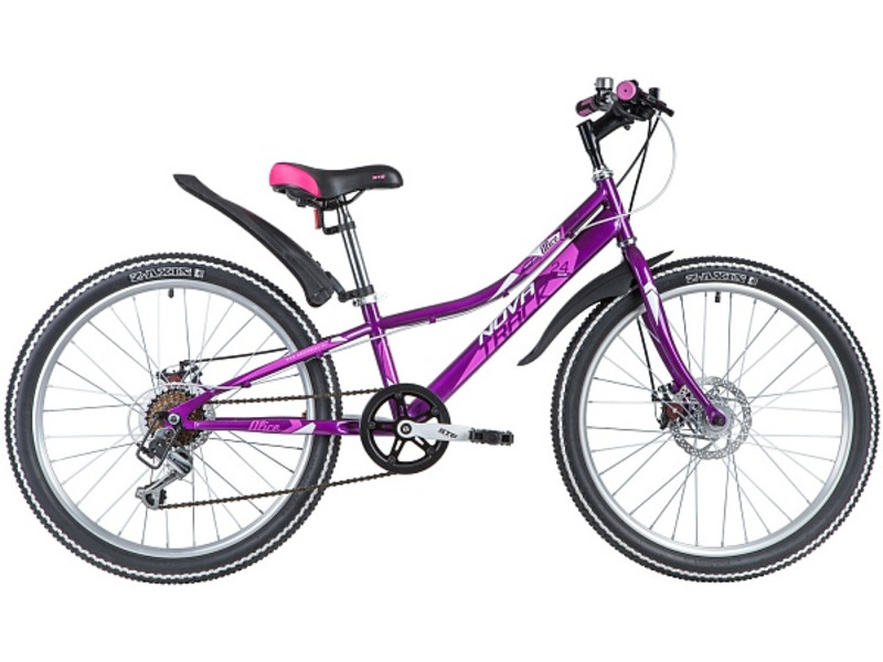 Фото Велосипед подростковый для девочек от 9 до 13 лет Novatrack Alice 6.D 24 2022