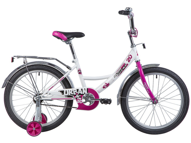 Фото Велосипед детский для девочек от 5 до 9 лет Novatrack Urban 20 без доп.колес 2022