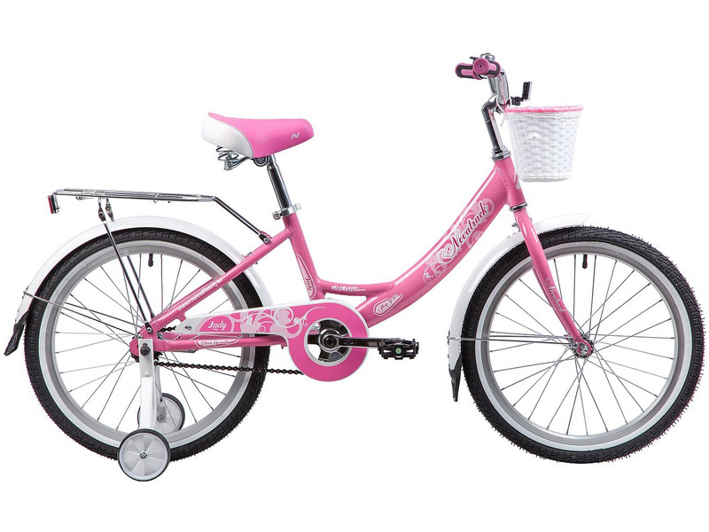 Фото Велосипед детский для девочек от 5 до 9 лет Novatrack Girlish 20  2022
