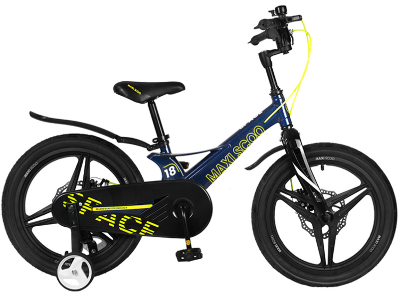 Фото Велосипед детский для мальчиков и девочек от 5 до 9 лет Maxiscoo Space 18 Делюкс 2022